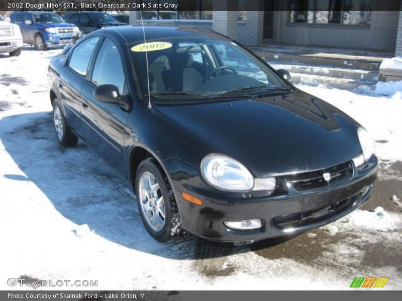 Black Clearcoat / Dark Slate Gray 2002 Dodge Neon SXT