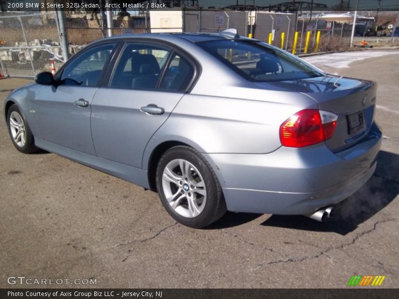 Arctic Metallic / Black 2008 BMW 3 Series 328i Sedan