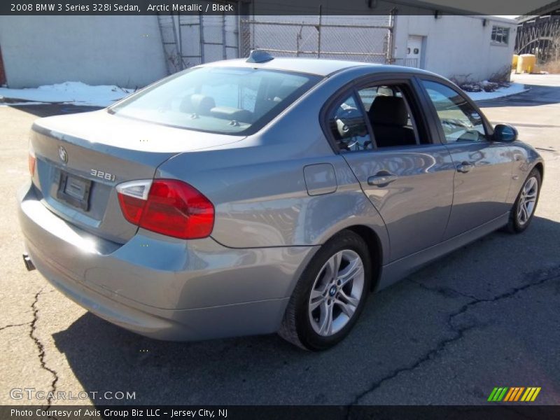 Arctic Metallic / Black 2008 BMW 3 Series 328i Sedan