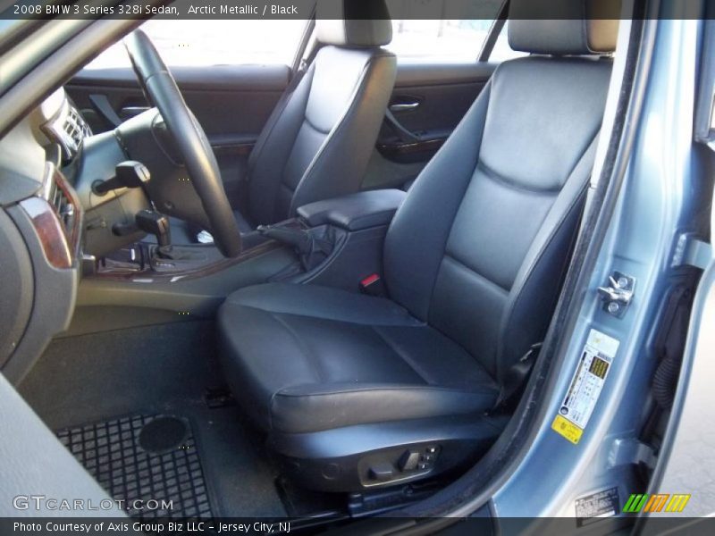 Arctic Metallic / Black 2008 BMW 3 Series 328i Sedan
