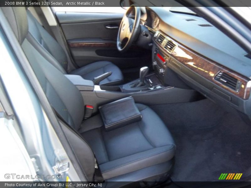 Arctic Metallic / Black 2008 BMW 3 Series 328i Sedan