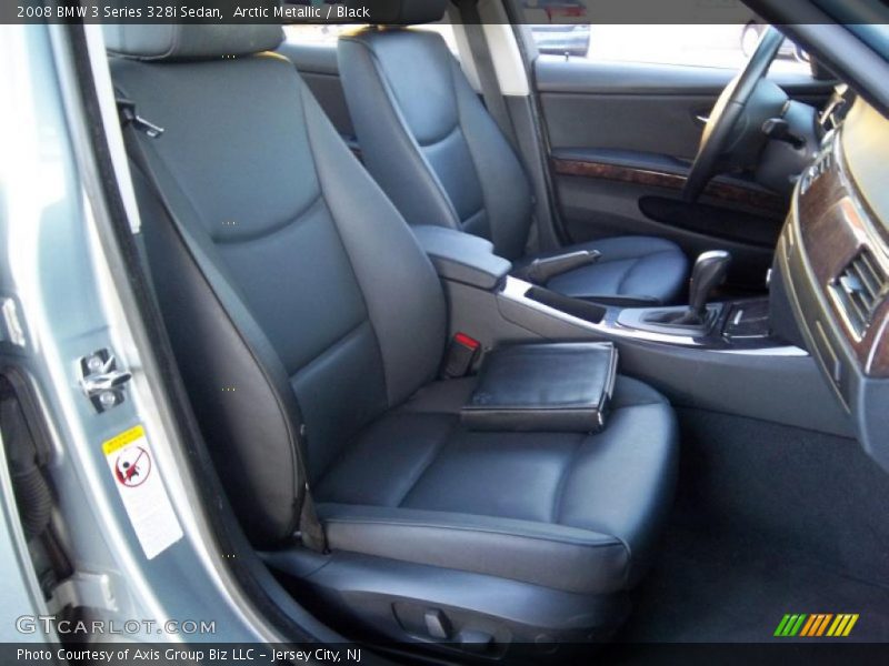 Arctic Metallic / Black 2008 BMW 3 Series 328i Sedan