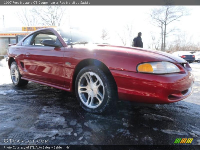 Laser Red Metallic / Saddle 1997 Ford Mustang GT Coupe