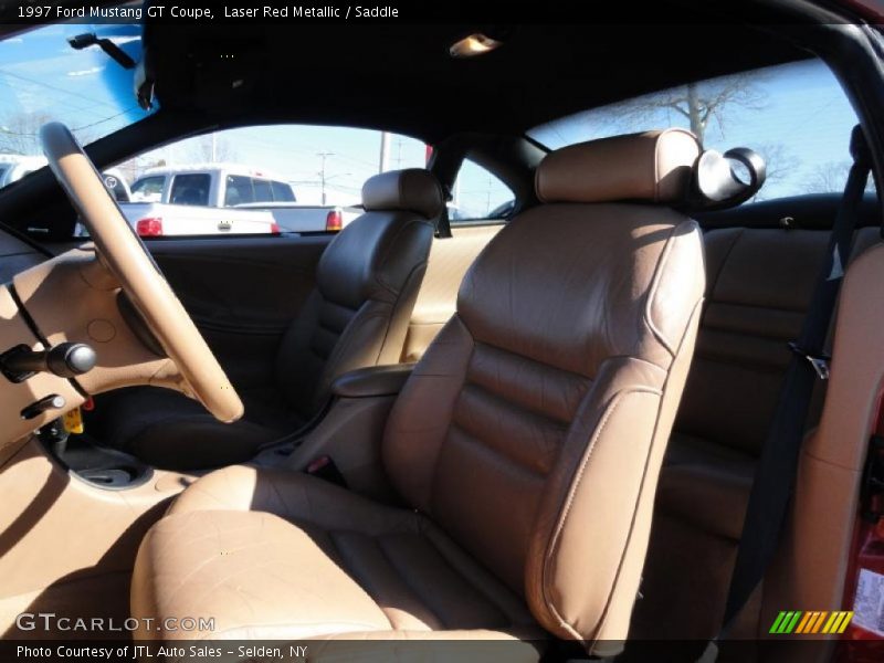 Laser Red Metallic / Saddle 1997 Ford Mustang GT Coupe