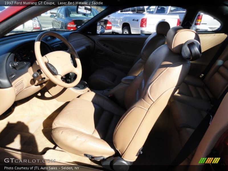 Laser Red Metallic / Saddle 1997 Ford Mustang GT Coupe