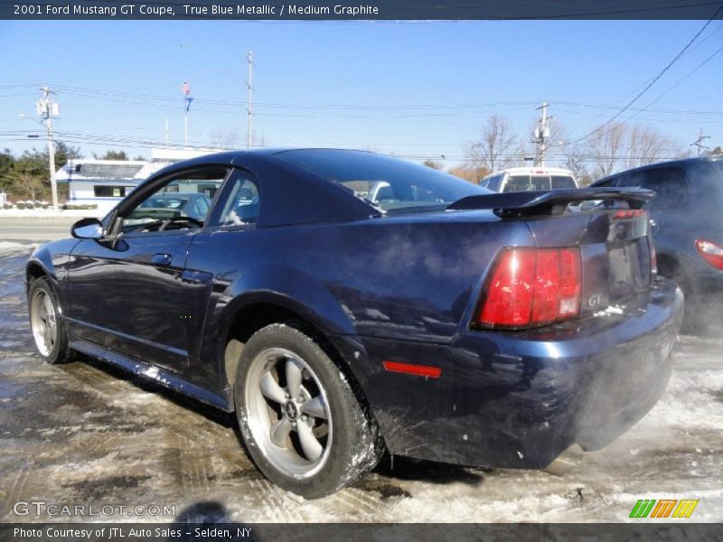 True Blue Metallic / Medium Graphite 2001 Ford Mustang GT Coupe