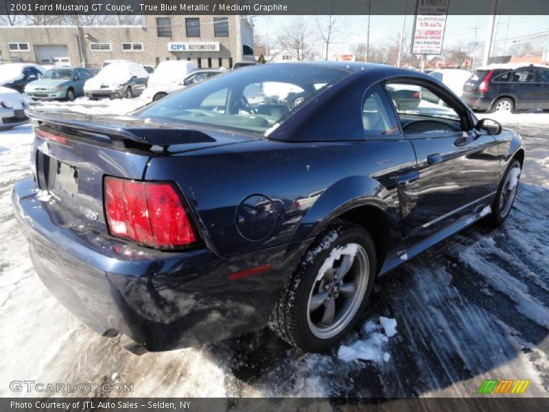 True Blue Metallic / Medium Graphite 2001 Ford Mustang GT Coupe