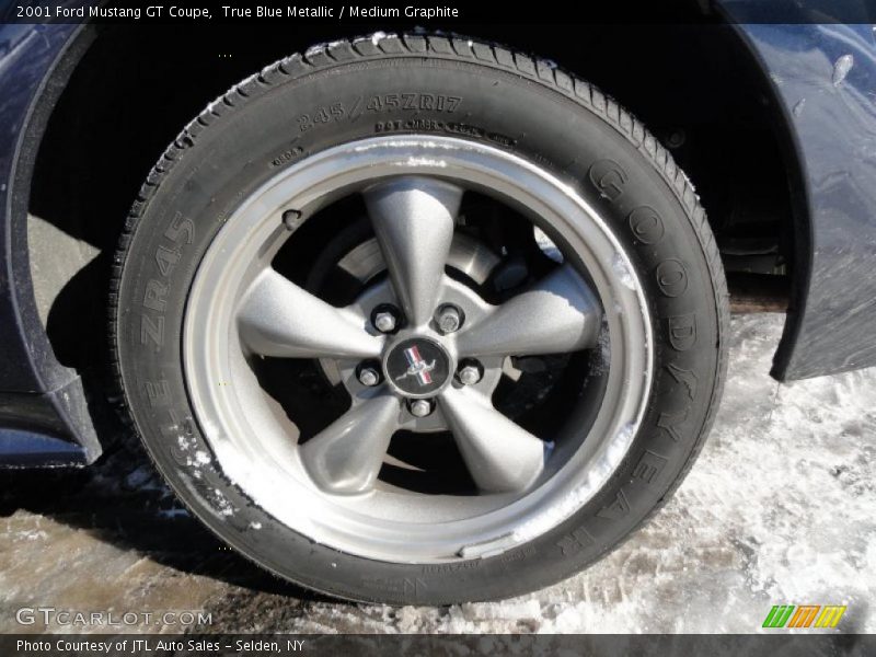 True Blue Metallic / Medium Graphite 2001 Ford Mustang GT Coupe