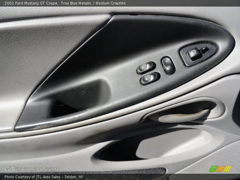 True Blue Metallic / Medium Graphite 2001 Ford Mustang GT Coupe