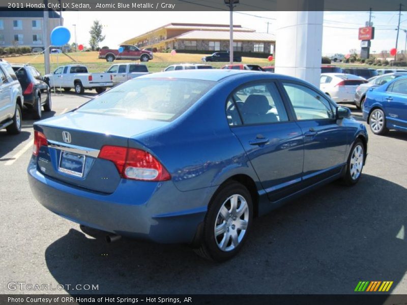 Atomic Blue Metallic / Gray 2011 Honda Civic LX Sedan