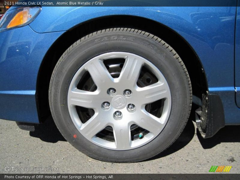 Atomic Blue Metallic / Gray 2011 Honda Civic LX Sedan