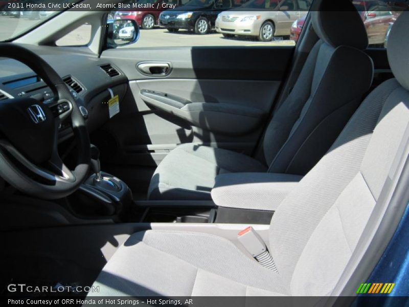 Atomic Blue Metallic / Gray 2011 Honda Civic LX Sedan