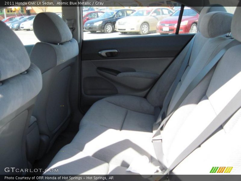 Atomic Blue Metallic / Gray 2011 Honda Civic LX Sedan