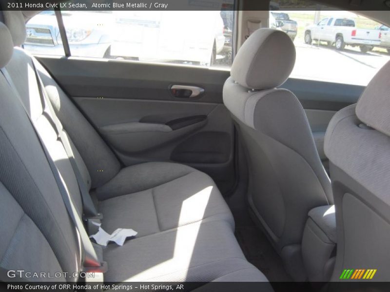 Atomic Blue Metallic / Gray 2011 Honda Civic LX Sedan
