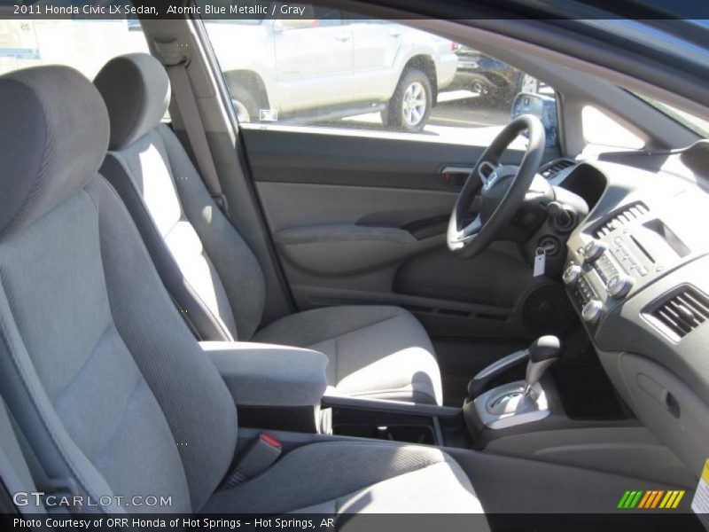 Atomic Blue Metallic / Gray 2011 Honda Civic LX Sedan
