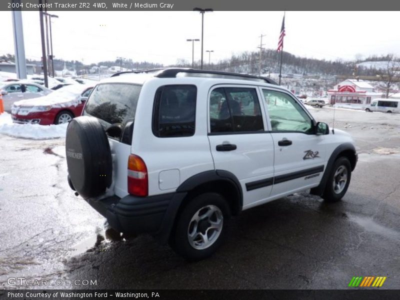 White / Medium Gray 2004 Chevrolet Tracker ZR2 4WD