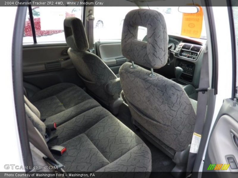 White / Medium Gray 2004 Chevrolet Tracker ZR2 4WD