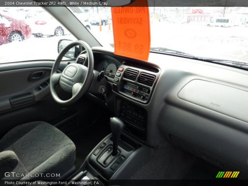 White / Medium Gray 2004 Chevrolet Tracker ZR2 4WD