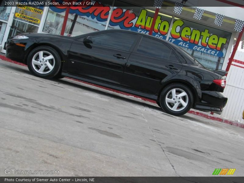 Onyx Black / Gray 2003 Mazda MAZDA6 s Sedan