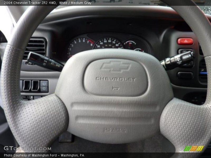White / Medium Gray 2004 Chevrolet Tracker ZR2 4WD