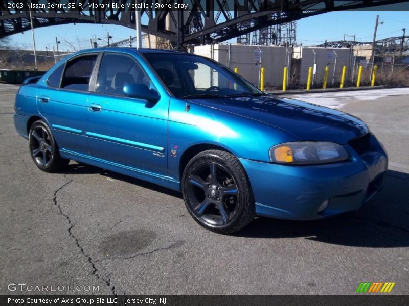 Vibrant Blue Metallic / Stone Gray 2003 Nissan Sentra SE-R