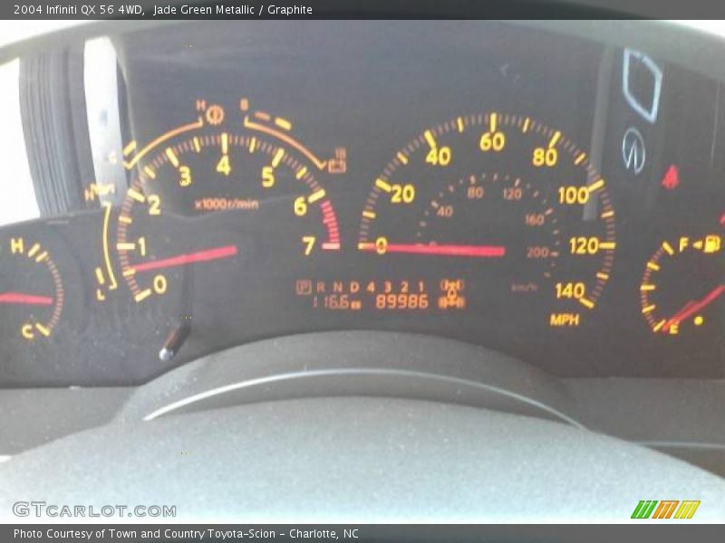 Jade Green Metallic / Graphite 2004 Infiniti QX 56 4WD
