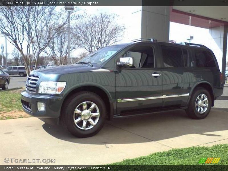 Jade Green Metallic / Graphite 2004 Infiniti QX 56 4WD