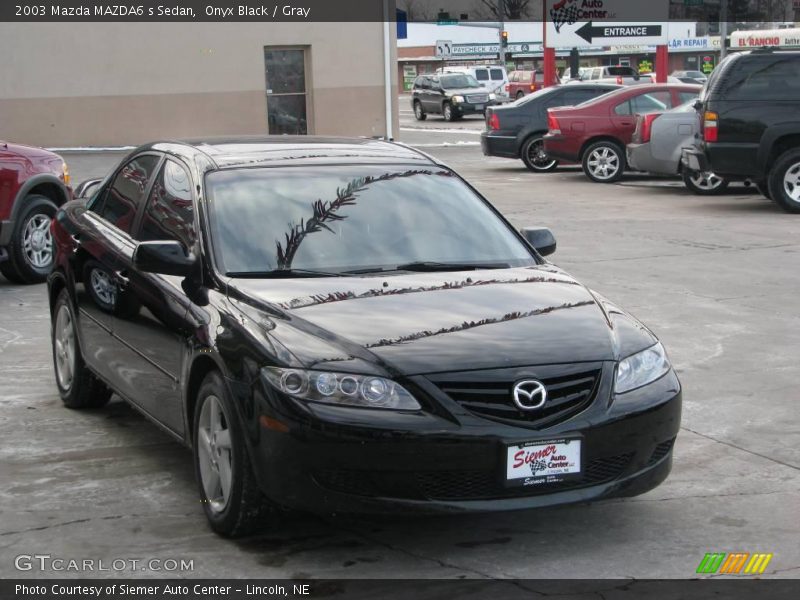 Onyx Black / Gray 2003 Mazda MAZDA6 s Sedan