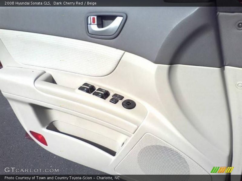 Dark Cherry Red / Beige 2008 Hyundai Sonata GLS
