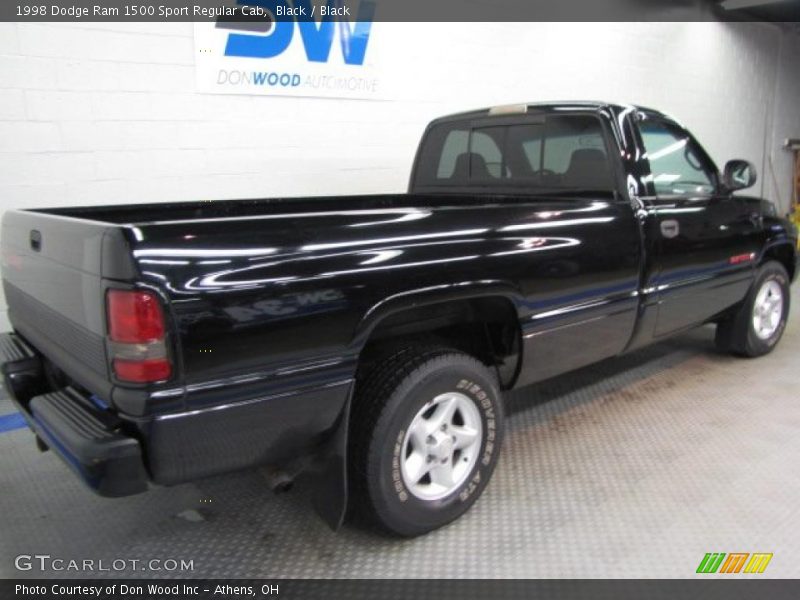 Black / Black 1998 Dodge Ram 1500 Sport Regular Cab