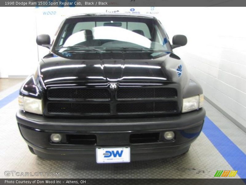 Black / Black 1998 Dodge Ram 1500 Sport Regular Cab