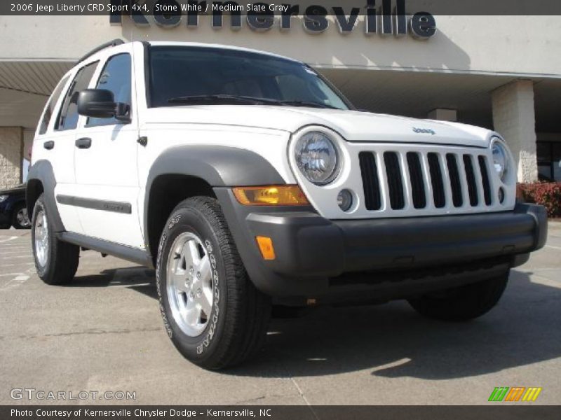 Stone White / Medium Slate Gray 2006 Jeep Liberty CRD Sport 4x4
