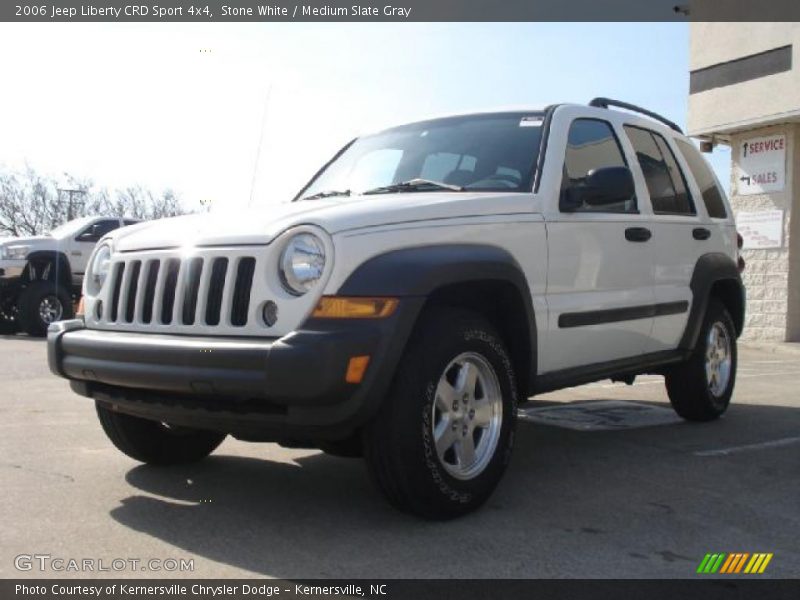Stone White / Medium Slate Gray 2006 Jeep Liberty CRD Sport 4x4