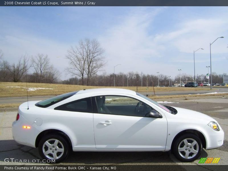 Summit White / Gray 2008 Chevrolet Cobalt LS Coupe
