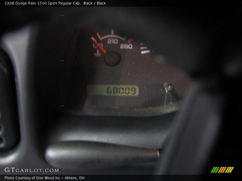 Black / Black 1998 Dodge Ram 1500 Sport Regular Cab