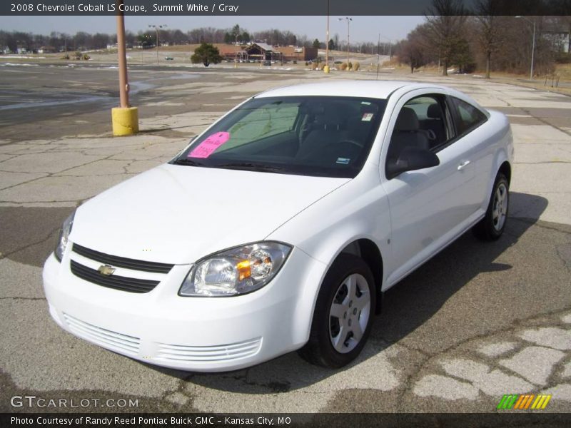 Summit White / Gray 2008 Chevrolet Cobalt LS Coupe