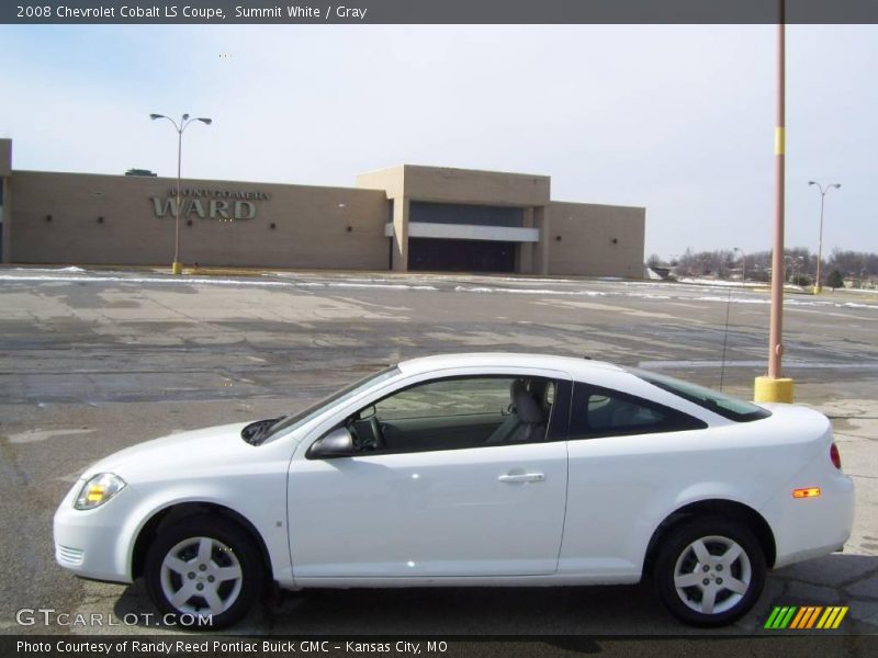 Summit White / Gray 2008 Chevrolet Cobalt LS Coupe