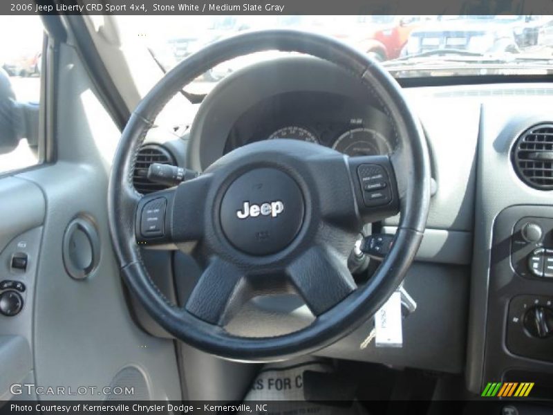 Stone White / Medium Slate Gray 2006 Jeep Liberty CRD Sport 4x4
