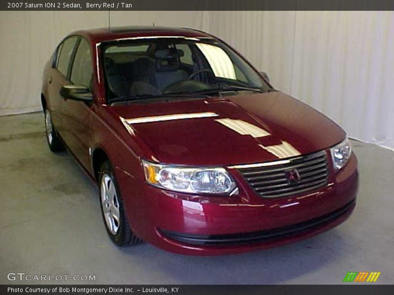 Berry Red / Tan 2007 Saturn ION 2 Sedan