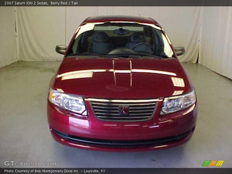 Berry Red / Tan 2007 Saturn ION 2 Sedan