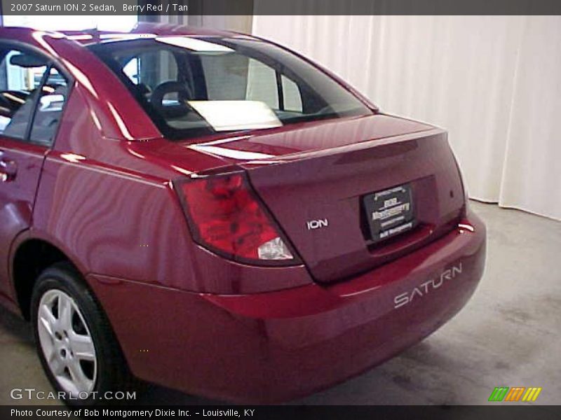 Berry Red / Tan 2007 Saturn ION 2 Sedan