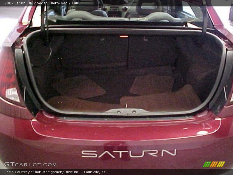 Berry Red / Tan 2007 Saturn ION 2 Sedan