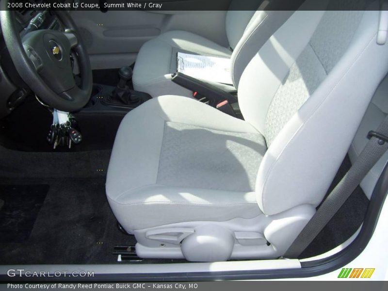 Summit White / Gray 2008 Chevrolet Cobalt LS Coupe