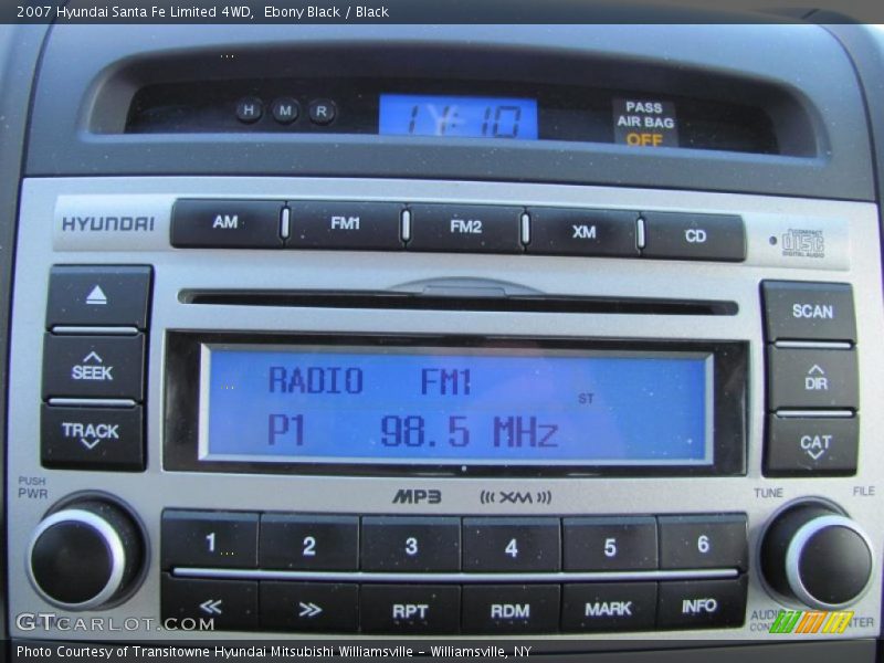 Ebony Black / Black 2007 Hyundai Santa Fe Limited 4WD