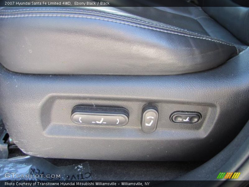 Ebony Black / Black 2007 Hyundai Santa Fe Limited 4WD