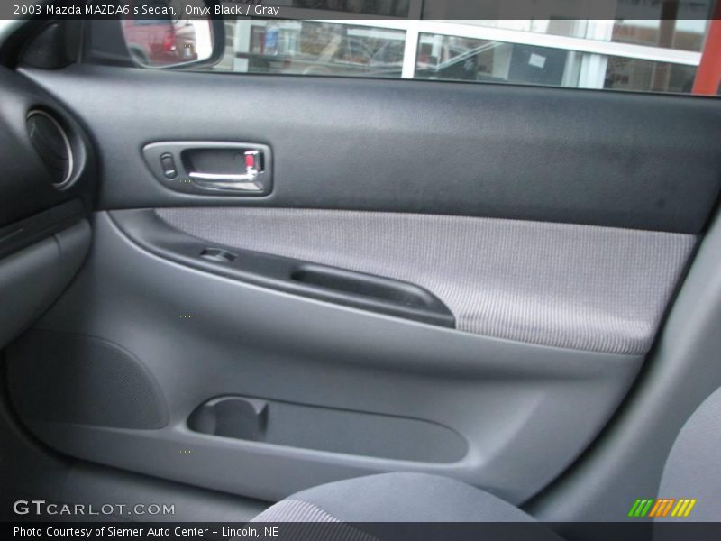 Onyx Black / Gray 2003 Mazda MAZDA6 s Sedan