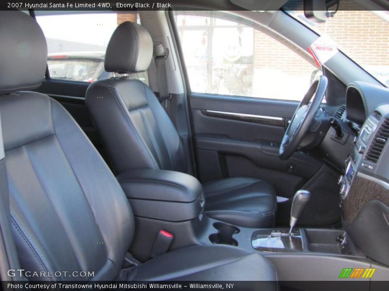 Ebony Black / Black 2007 Hyundai Santa Fe Limited 4WD
