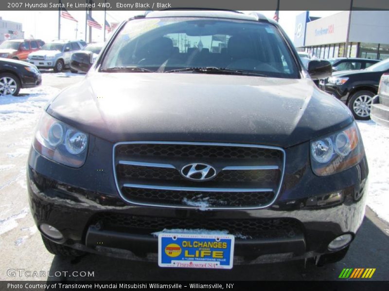Ebony Black / Black 2007 Hyundai Santa Fe Limited 4WD