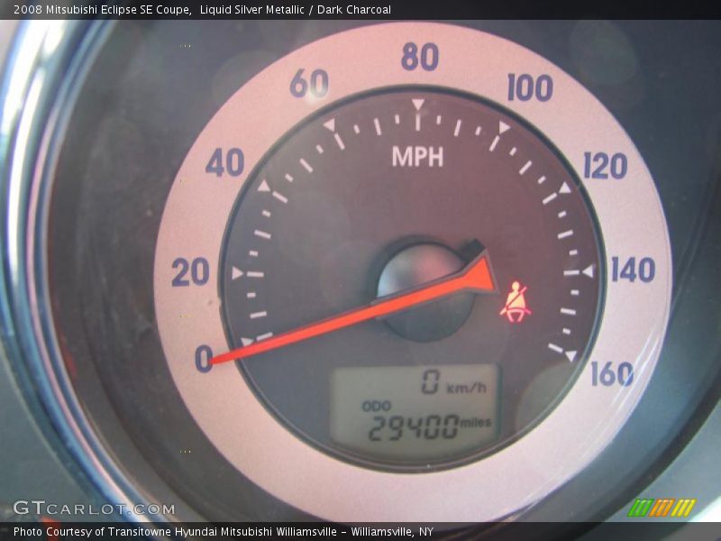 Liquid Silver Metallic / Dark Charcoal 2008 Mitsubishi Eclipse SE Coupe