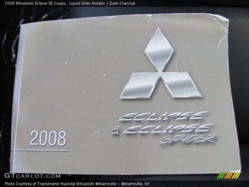 Liquid Silver Metallic / Dark Charcoal 2008 Mitsubishi Eclipse SE Coupe